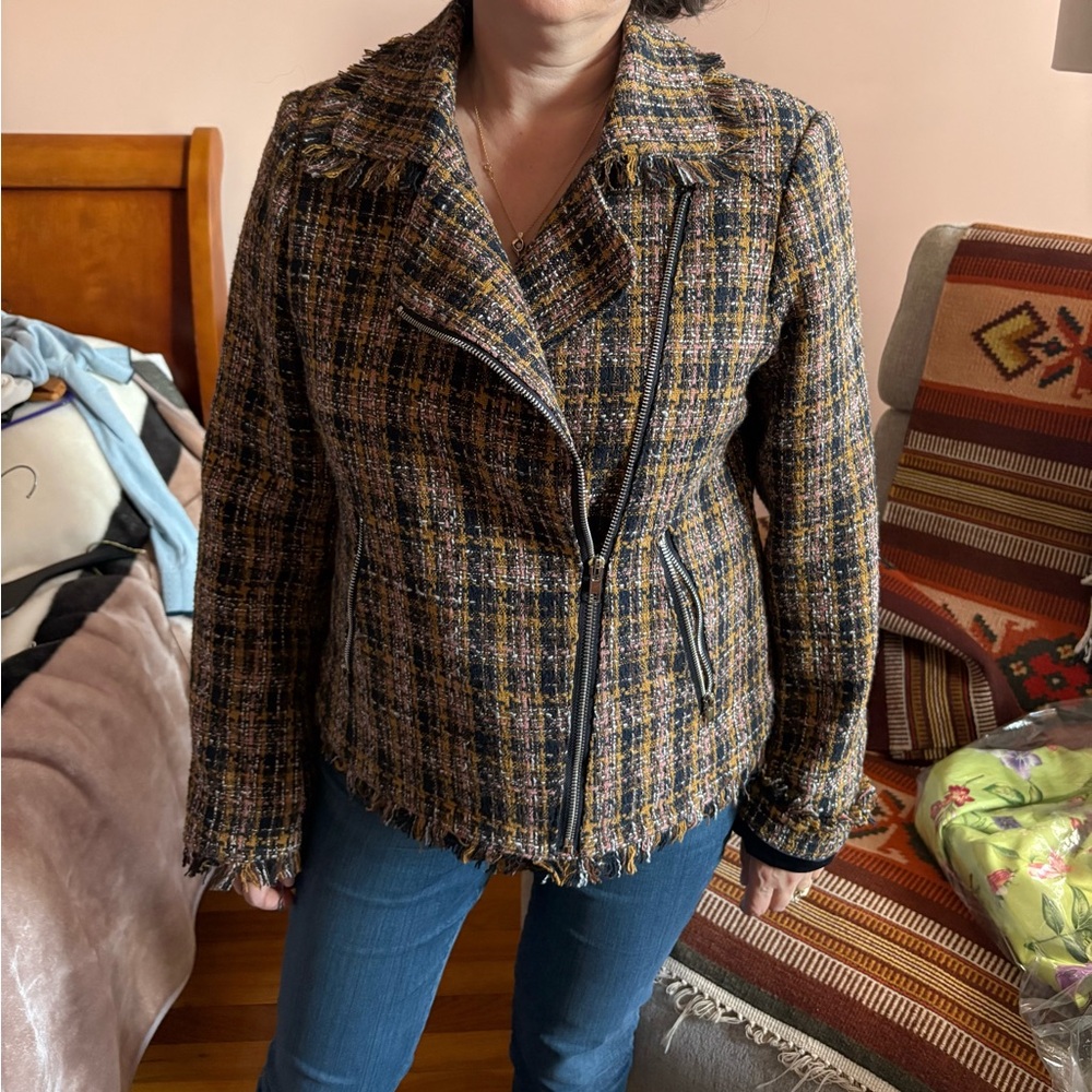 Greylin Multicolor Tweed Blazer